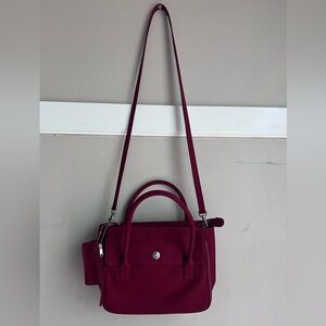 Elegant Burgundy Handbag